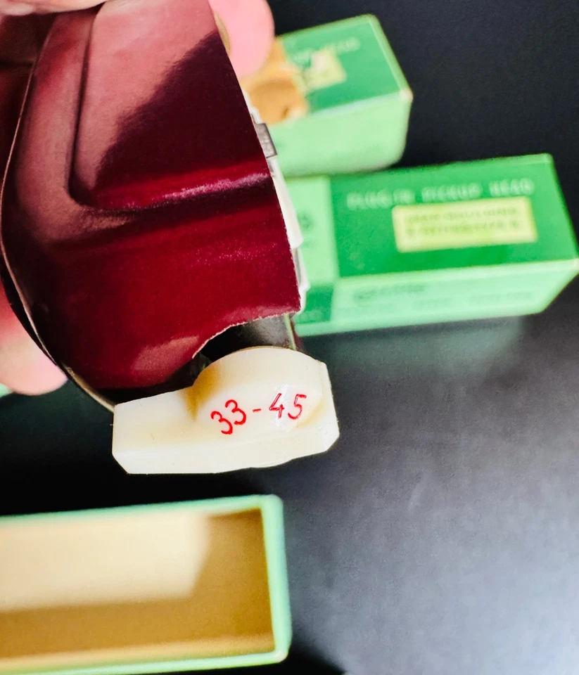 CABEZAS COLLARO VINTAGE + CARTUCHO RONETTE 33/45/78 + CAJAS NOS Foto 4 de 4