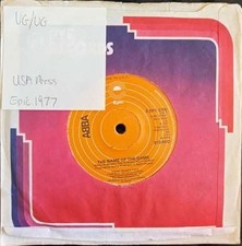 ABBA The Name Of The Game Vinyl Record 7" VG/VG S EPC 5750 1977