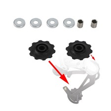 6mm Derailleur Jockey Wheel Pulley Conversion Kit For Vintage Simplex Suntour 
