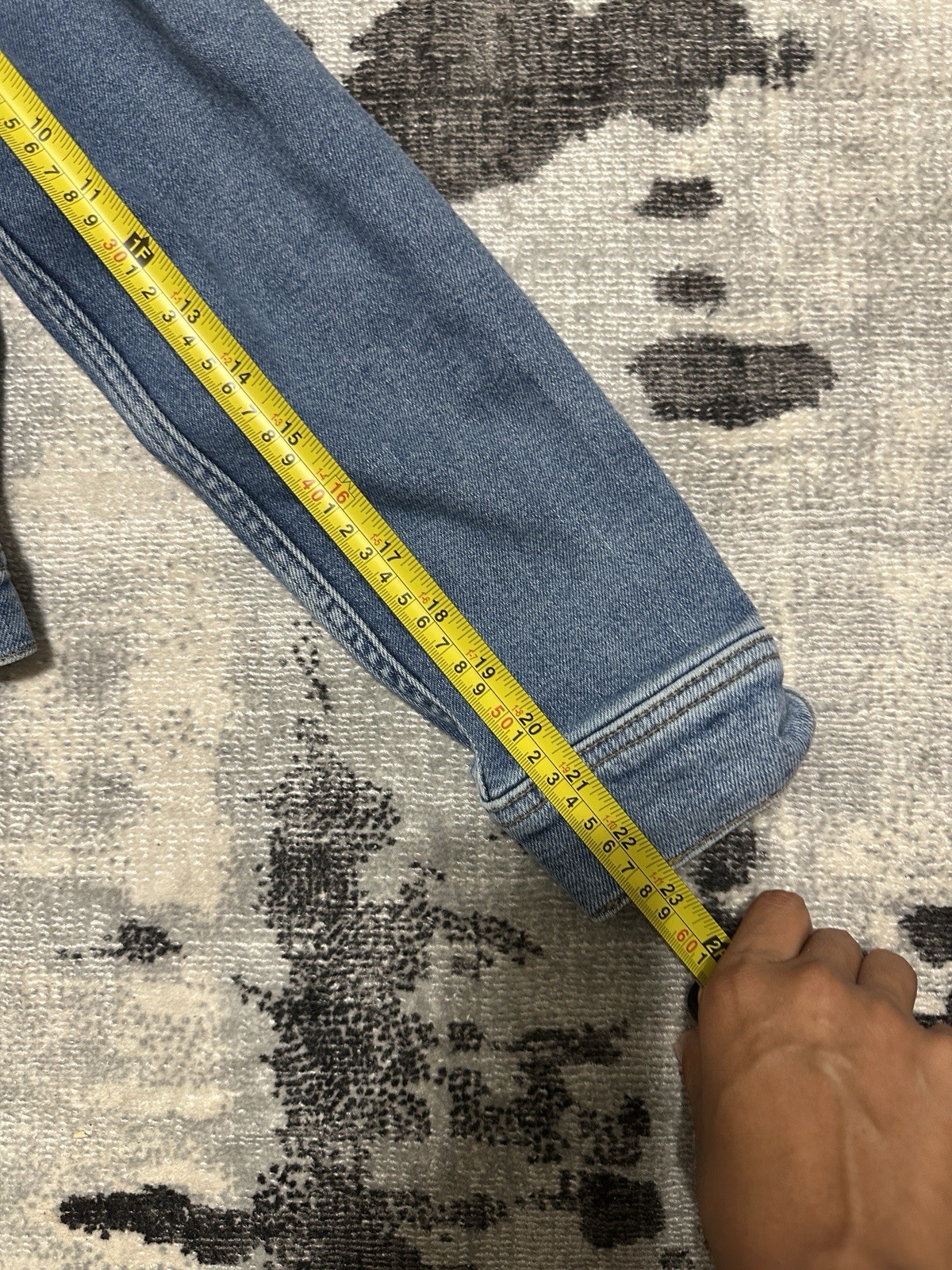 Splendid Womens Denim Button Down Jacket Blue Siz… - image 8