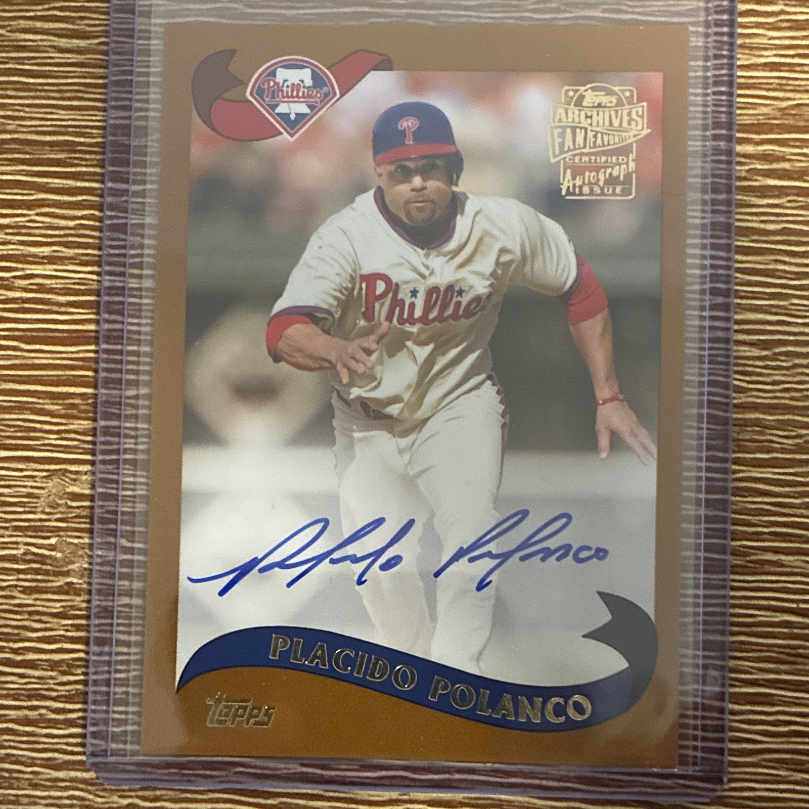 2020 Topps Archives PLACIDO POLANCO Fan Favorites Autograph Auto Phillies