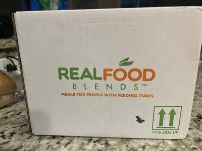 Real Food Blends Eggs, Apples & Oats Pureed Blended Meals. 12 pack