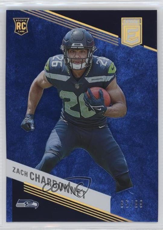 2023 Panini Donruss Elite Rookies Blue 65/99 Zach Charbonnet #199 Rookie RC 0w8