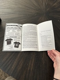 Sega Saturn Manual Only Revolution X W/Reg Card