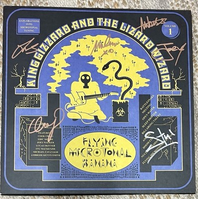 King Gizzard And The Lizard Wizard Full Band Signed Vinyl Record