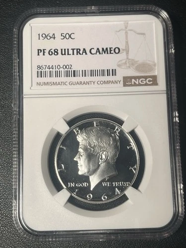 1964 Kennedy Half Dollar Proof NGC PF 68 ULTRA CAMEO PR68DCAM *See Description*