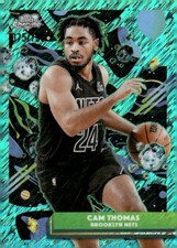 Cam Thomas 2025-26 Topps Cosmic Chrome Aqua Equinox Refractor /199 Nets