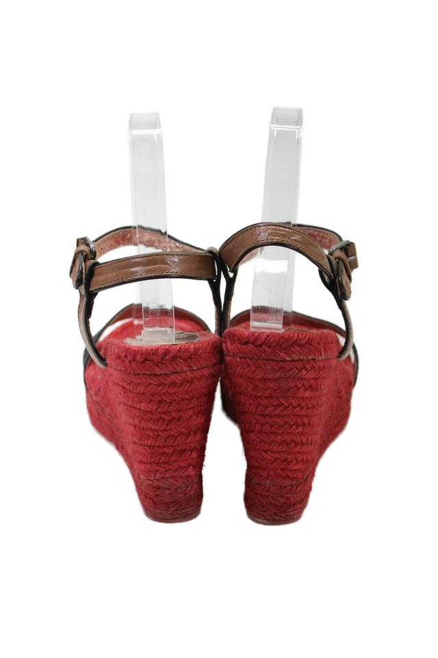 Sandalias de cuña Marc By Marc Jacobs para mujer con correa al tobillo alpargata rojas talla 39 9 Foto 3 de 4