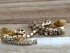 Vintage Monet Gold Tone Wavy Round Disc Clip-On Earrings — listing 6