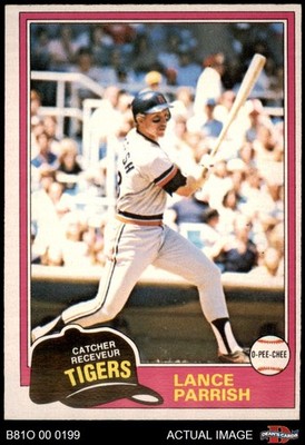 1981 O-Pee-Chee #8 Lance Parrish Tigers 4 - VG/EX