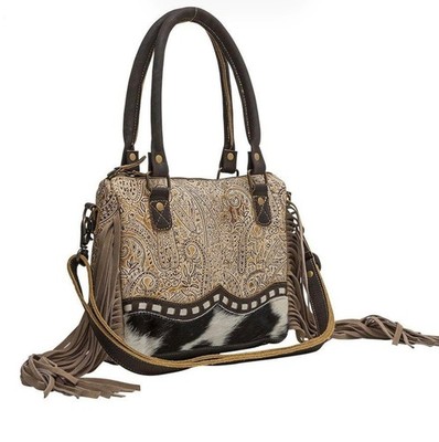 Unique Myra Vista Leather Embossed Crossbody Concealed Carry Purse