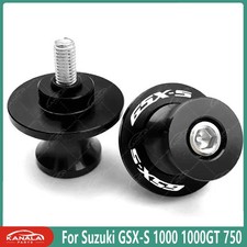 For Suzuki GSX-S 1000 1000GT 750 Black Wingarm Spool Sliders Stand M8 Screws New