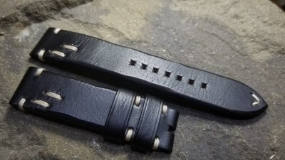 23mm for u-boat, handmade watch strap  oil waxed leather , Dalipicrafts
