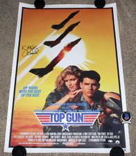 KELLY MCGILLIS SIGNED 'TOP GUN' 27x40 FULL-SIZE F/S MOVIE POSTER B BECKETT COA