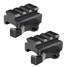 TACFUN 2PACK 3-Slot Quick Release Detach QR QD 1/2" Mini Riser Block Mount fo...