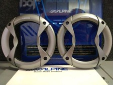 Alpine Audio 5.25 Silver Speaker Grills, open design