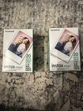 X2 Fujifilm Instax Mini Instant Film 20 Exposures - Expires 10/27 - Sealed