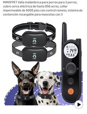 Wireless Dog Fence for 2 Dogs 856-Acre Electric Fence 6000ft Rechargeable NEW