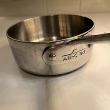 All-Clad Stainless Steel Saucepan, 6”diameter 2.5” deep 