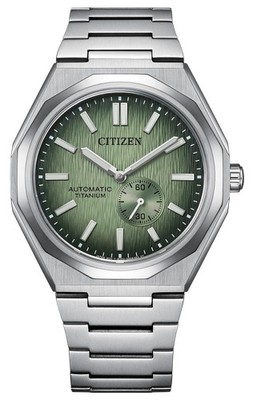 CITIZEN NK5020-58X ''ZENSHIN 60'' AUTOMATIC TITANIUM GREEN DIAL WATCH