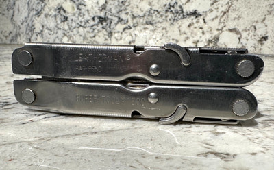 LEATHERMAN Super Tool 200 Vintage Retired USA Multi-Tool Stainless Preowned GUC