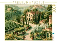 Calvendo Puzzle Bella Europa - Tuscan Winery | 1000 Pieces, Finished Size 25.2 ×