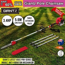 Giantz 65CC Pole Chainsaw 12in Chain Saw Petrol 5.6m Long Reach