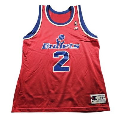 Vintage Washington Bullets Jersey Mens Large Red NBA Basketball