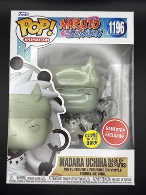 Funko Pop! 1196 Madara Uchiha Six Paths Naruto Gamestop Exclusive Glow w/protect