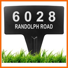 Metal House Address Yard Sign, Lawn Arch House Numbers for Outside, Waterproo...
