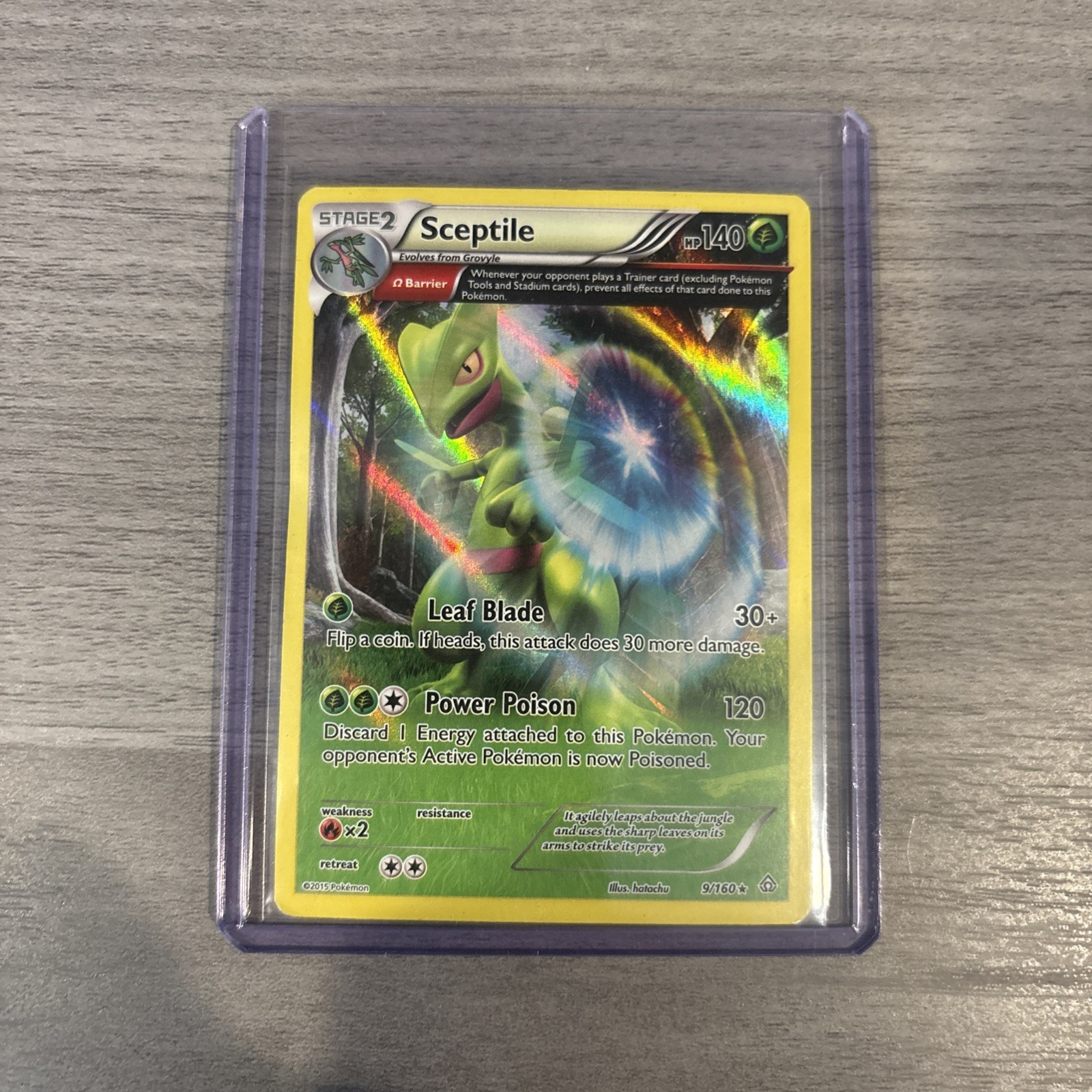 Sceptile (Omega) 9/160 Holo Rare Primal Clash Reverse Holo Pokémon Card