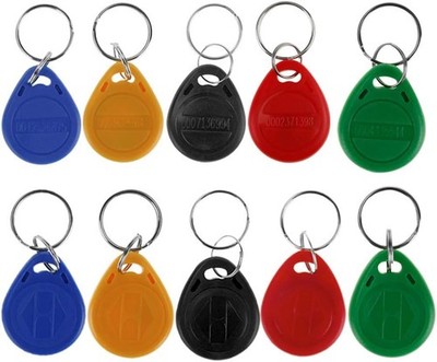 10x Zugangskontrolle Schlüsselkarte Nähe EM4100 TK4100 Keyfobs Schlüsselanhänger
