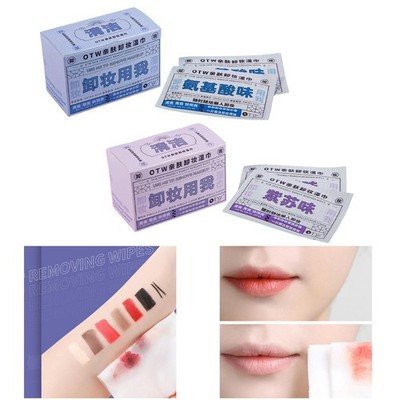 24 Stück Make-up Entferner Tücher Tragbar Weich Frau Mann Gesicht Augen Lippen Feuchttücher
