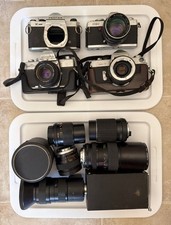 Vintage Camera and Lens Lot - AS IS - UNTESTED - Minolta, Pentax, Etc