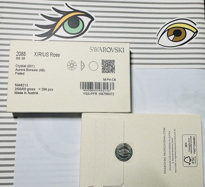 Swarovski SS30 Crystal AB F Factory Sealed Pack 288 pcs