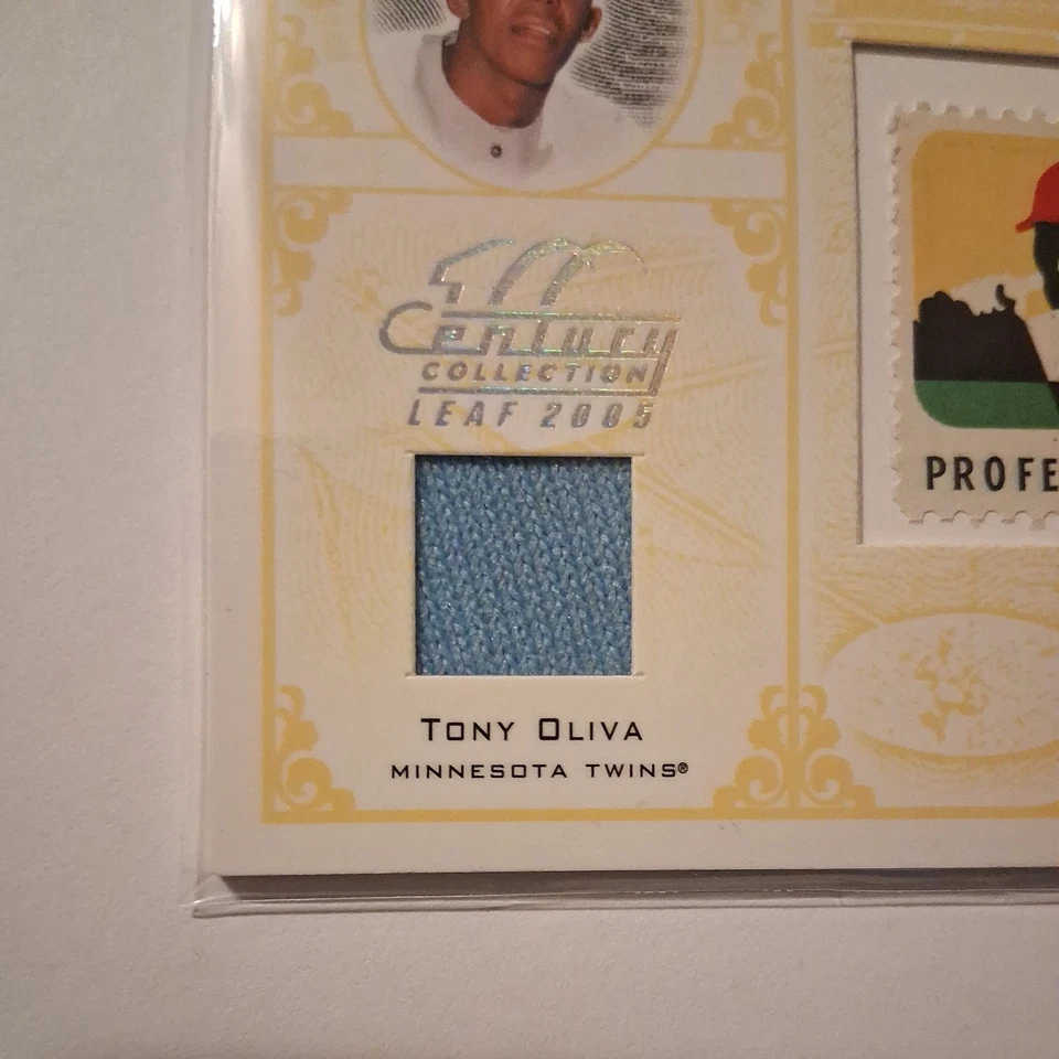 Colección Leaf Century 2005 - Estampillas Tony Oliva #S-70 béisbol profesional como nuevas Foto 4 de 4