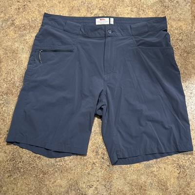 Fjallraven High Coast Lite Shorts Mens Size 37 Navy Blue Hiking Outdoor