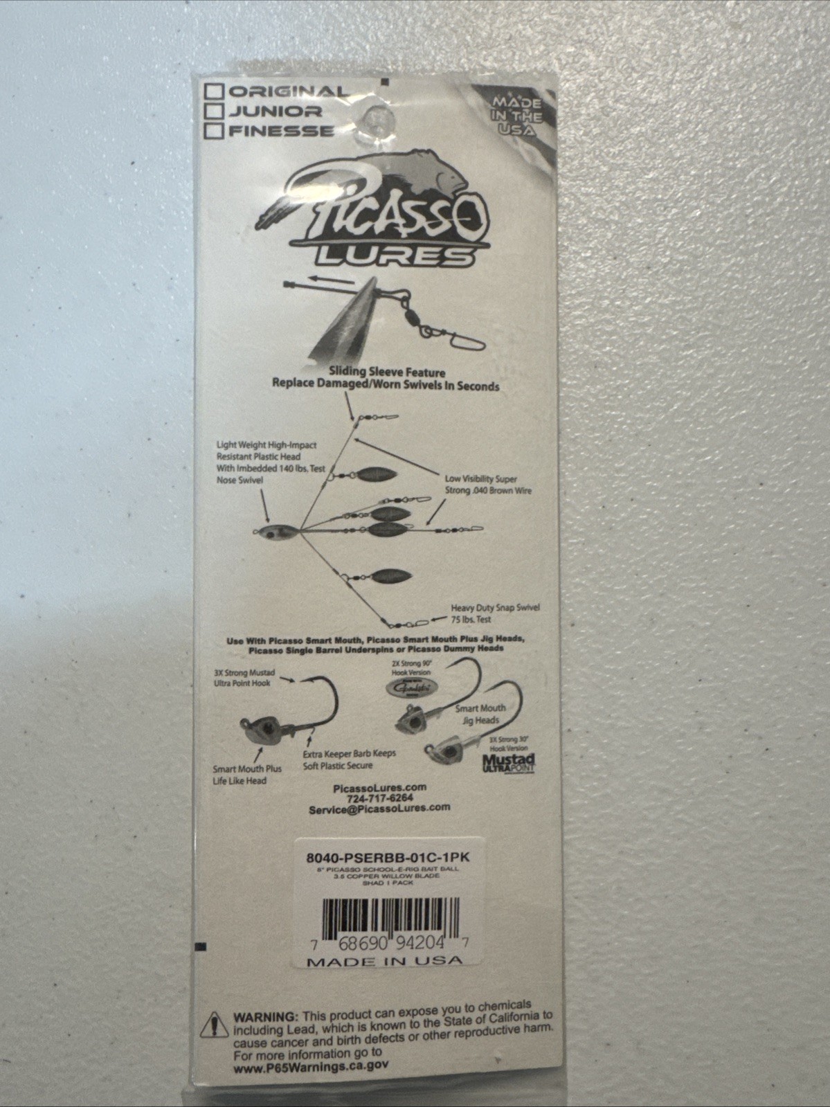 Picasso Lures A-Rig School-E-Rig Bait Ball ORIGINAL - Image 4