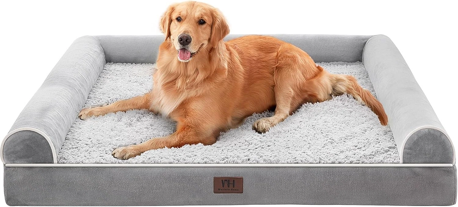 Large Dog Bed Orthopedic Dog Beds W/ Waterproof Lining XL Pet Couch W/ Removable