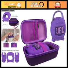Silicone Cover  Hard Case for Portable Bluetooth Speaker, Protective Storage Ba