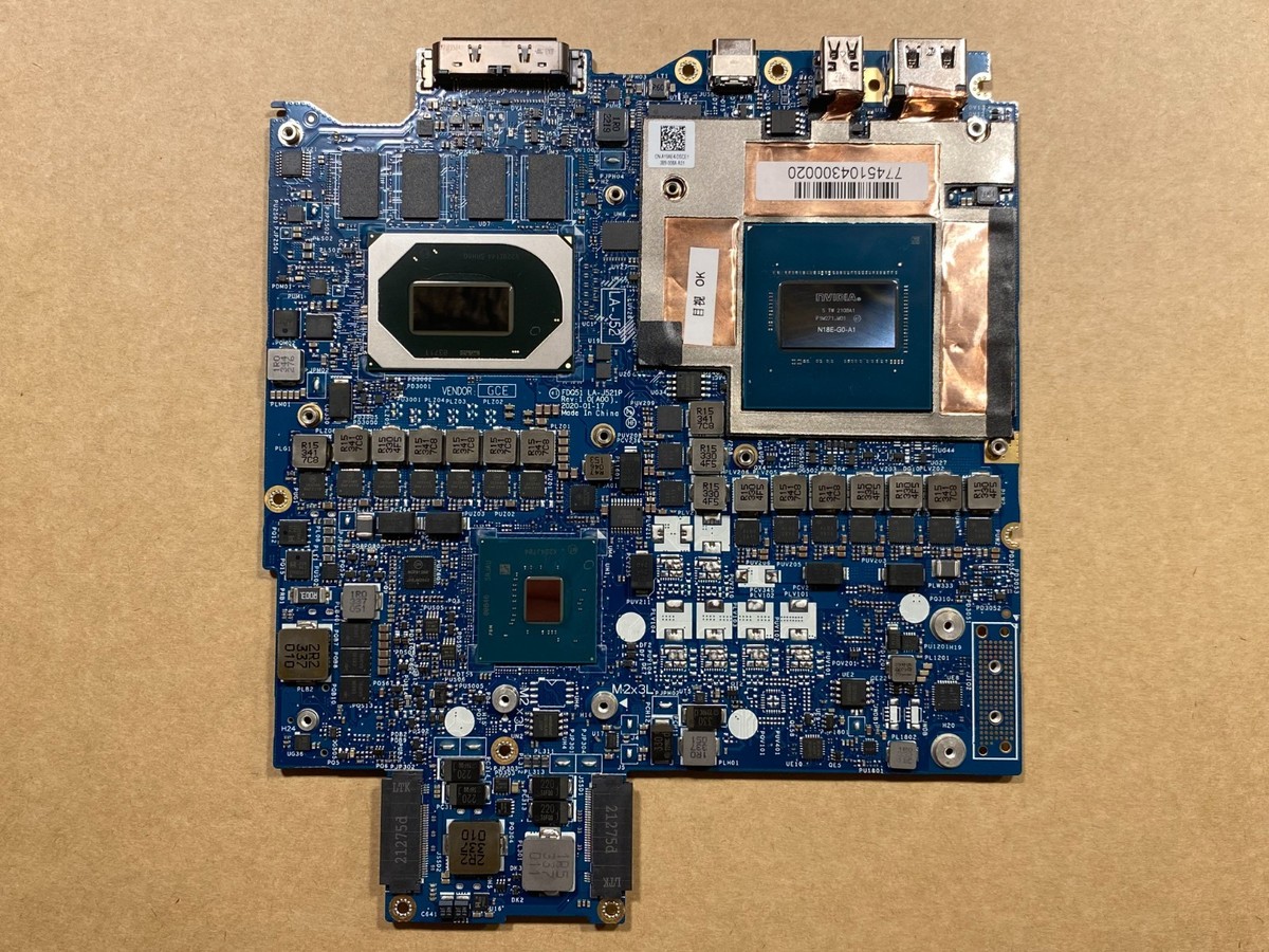 NEW Dell Alienware M17 R3 M15 Motherboard Intel i7-10750H 16GB