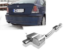  Komplettanlage ab Kat BMW 3er E46 325Ti Compact 135x80mm flachoval