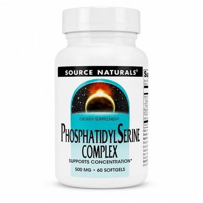 Source Naturals Phosphatidyl Serine Complex Stablilized Enzyme Supplement 500mg