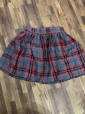 Girls Plaid Christmas Skirt Size 8