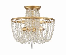 Crystorama Lighting Group ARC-1900-CL-MWP Arcadia 3 Light 15"W - Gold