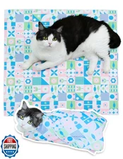 BFNN Cat Grooming Wrap for Cutting Nails, 27.6" Anti-Escape Calming Cat Swadd