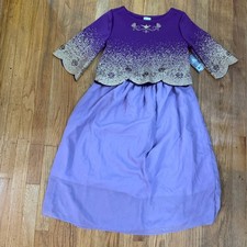 NWT Authentic Disney Store Princess Jasmine Purple  Gold Costume Set Size 11/12