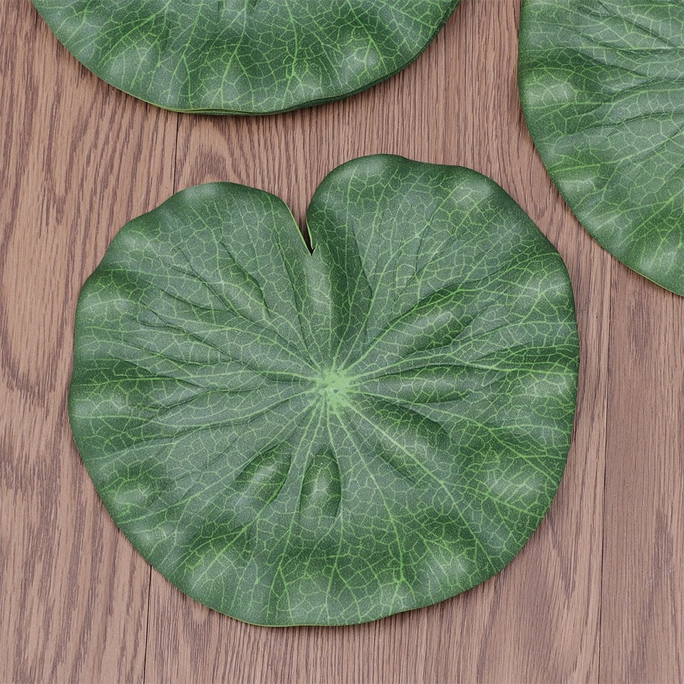 10 Pcs Teich Dekoration Teichpflanzen Künstlich Künstliche Blätter - Bild 4 von 4