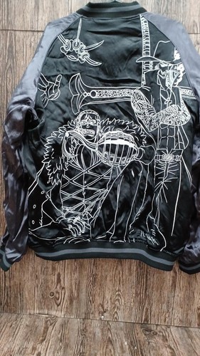 ONE PIECE Buggy Cross Guild Reversible Sukajan Embroidery Jacket Men XXL - Picture 4 of 6