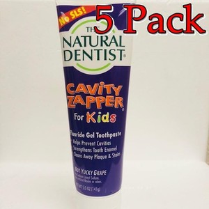 Natural Dentist Cavity Zapper Toothpaste, Grape, 5oz, 5 ...
